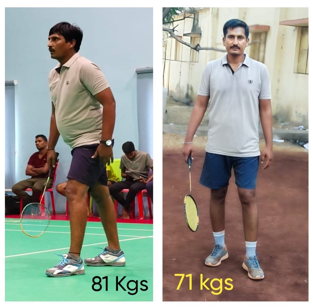 Weight loss transformation